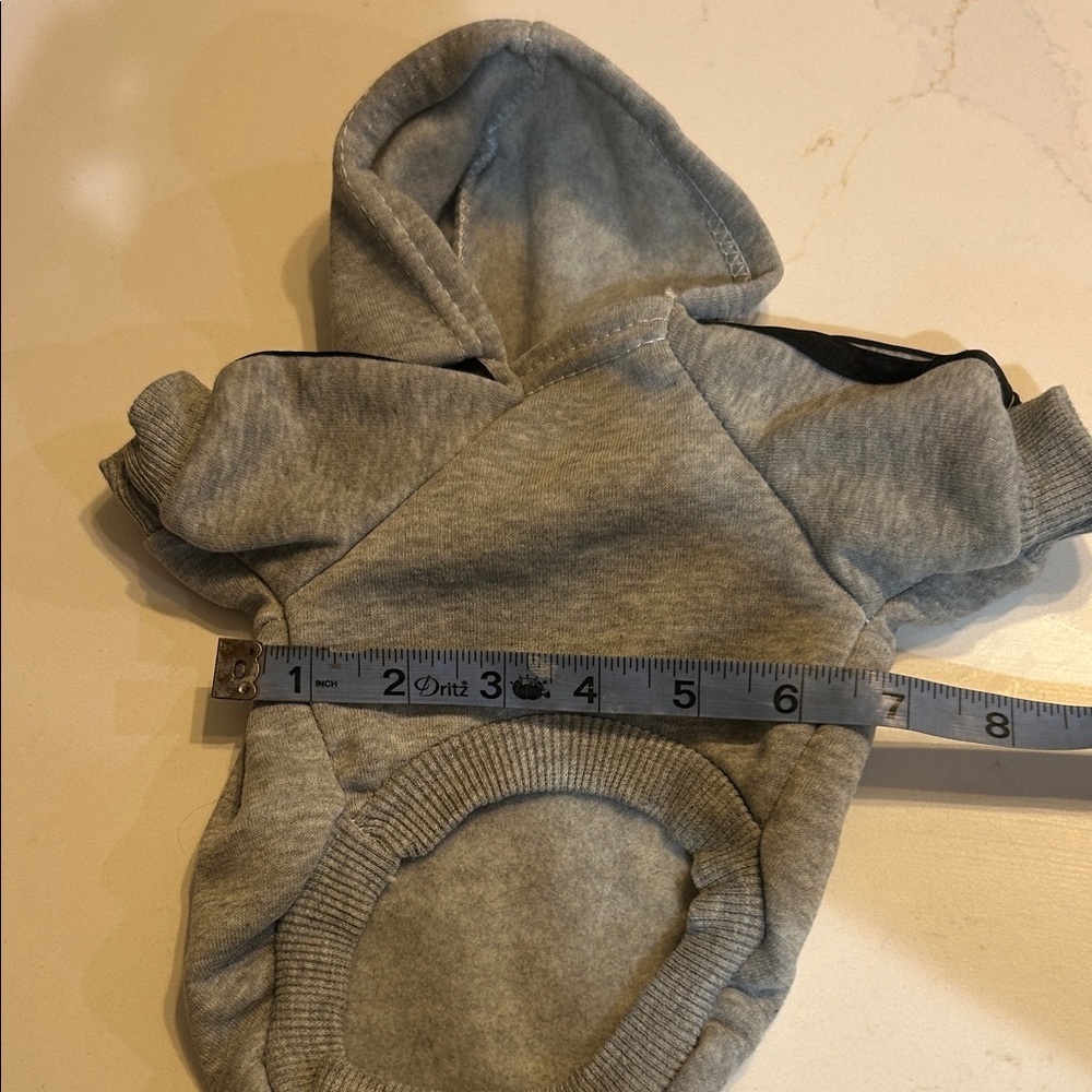 Small Gray Dog Hoodie - Picture 5 of 5